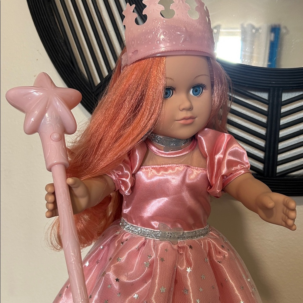 Pink Princess Doll with Wand - Picture 3 of 4